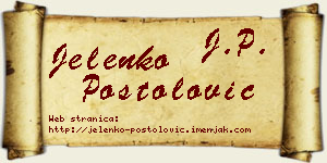 Jelenko Postolović vizit kartica
